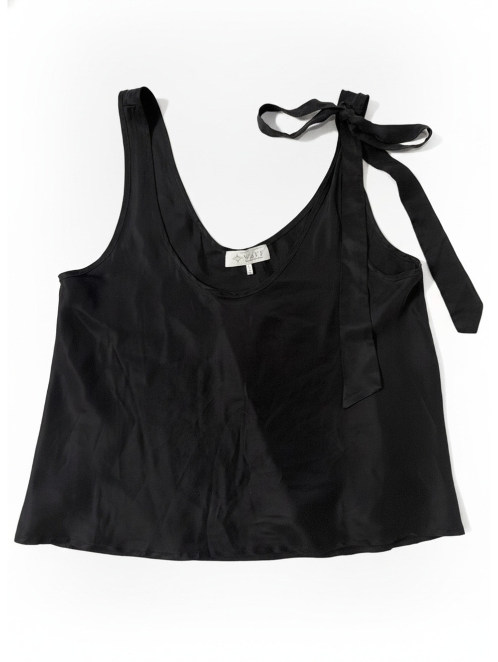 WAYF Black Cropped Tank Top Large